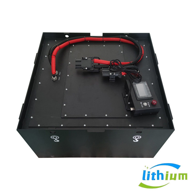 بطارية الليثيوم ذات الأداء العالي مع نظام BMS بطارية الشاحنة الشوكية 80V 173ah