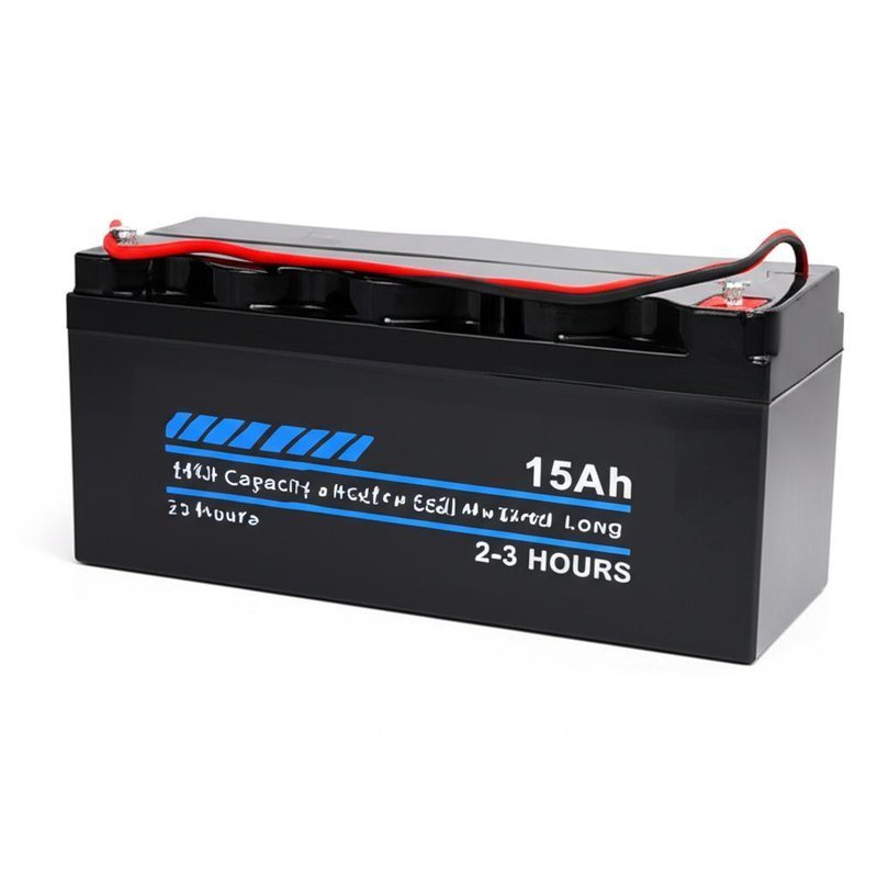 بطارية كهربائية ذات سعة عالية 15Ah لفترة شحن طويلة من 2-3 ساعات